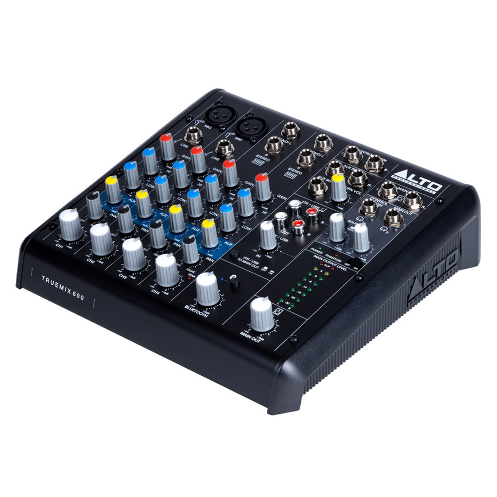 Alto TrueMix 600 - 6 Channel Analog Mixer with USB & Bluetooth