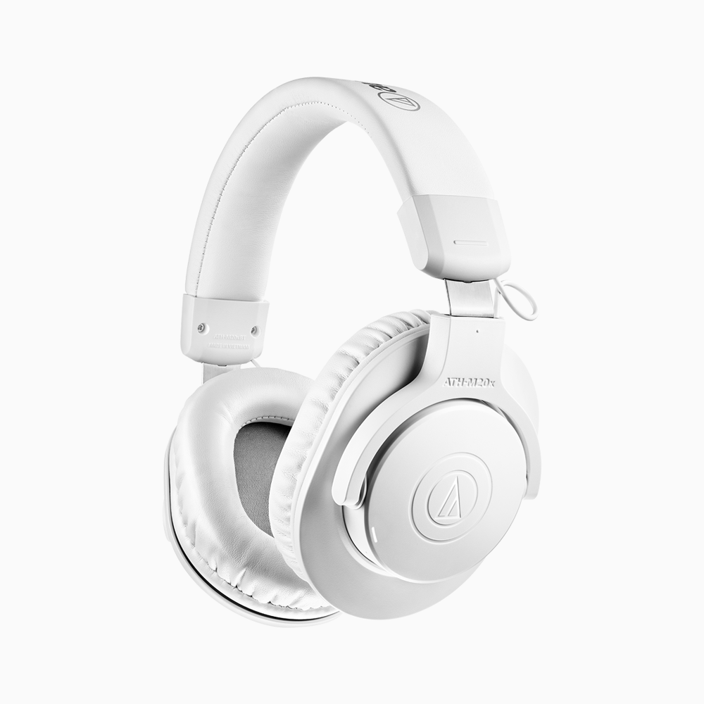 Audio-Technica ATH-M20xBT - White Wireless Studio Over-Ear Headphones