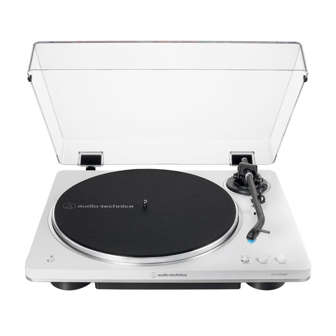 Audio-Technica AT-LP70XBTWS - White Fully Automatic Wireless Turntable