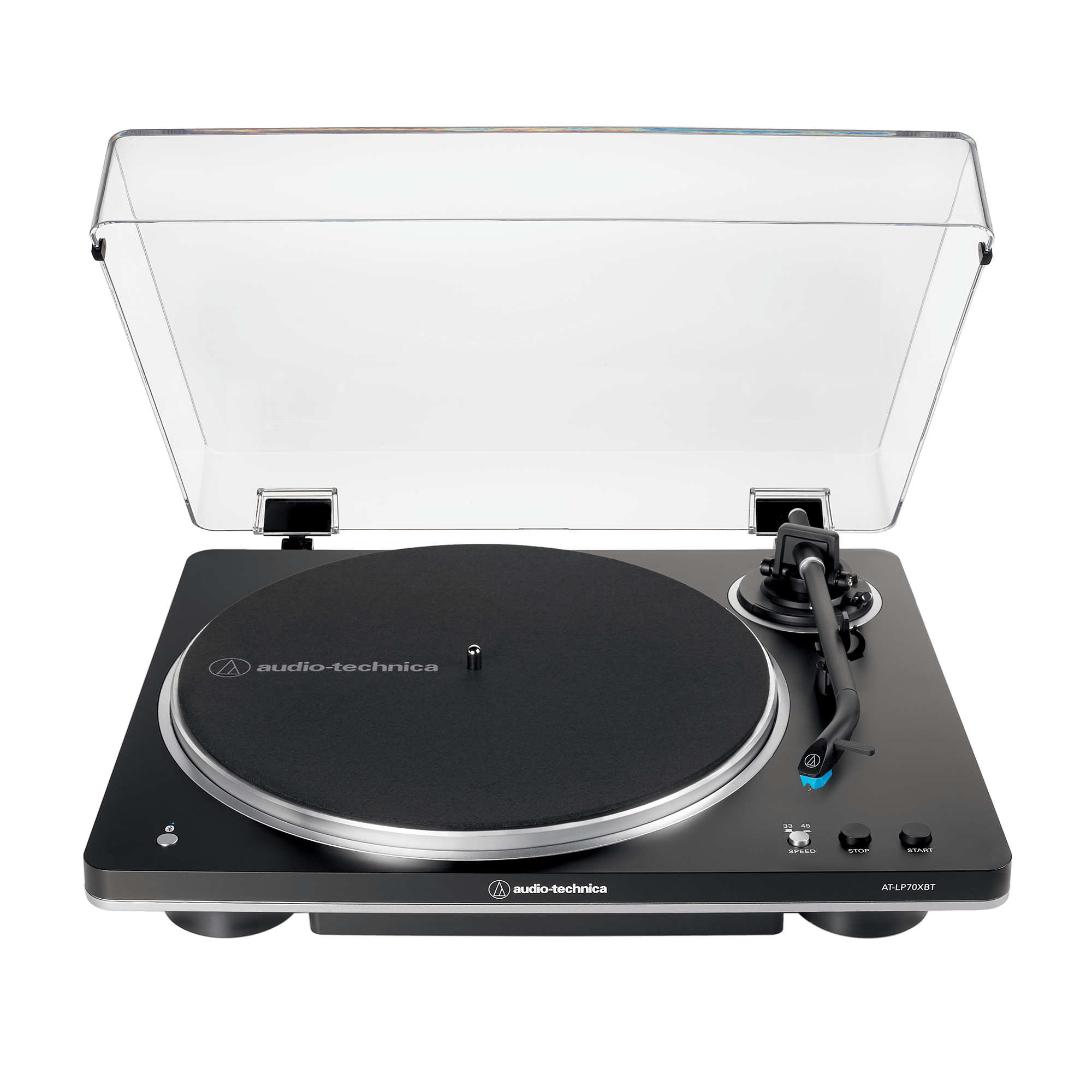 Audio-Technica AT-LP70XBT - Black Fully Automatic Wireless Belt-Drive Turntable