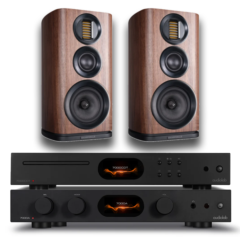 Audiolab 7000A | 7000CDT | Wharfedale EVO 4.2 Stereo Package — view 1