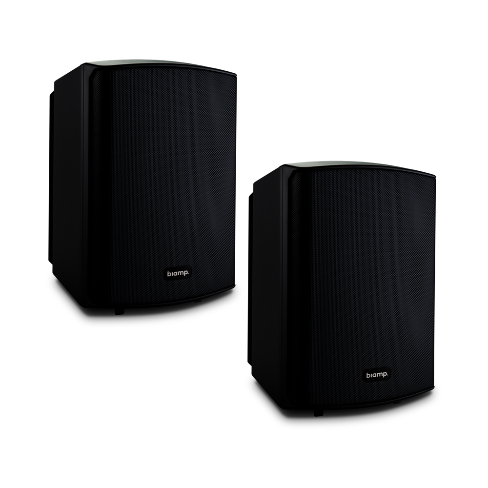 BiAmp SDQ5P-BL Black - 5-inch Stereo Loudspeaker set with 1 Active and 1 Passive loudspeaker