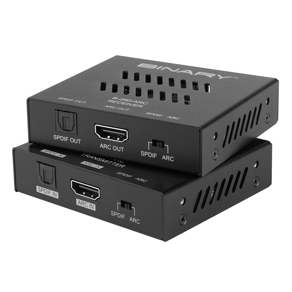 Binary Audio Return Extender Kit B-260-ARC : HDMI ARC and S/PDIF Extender
