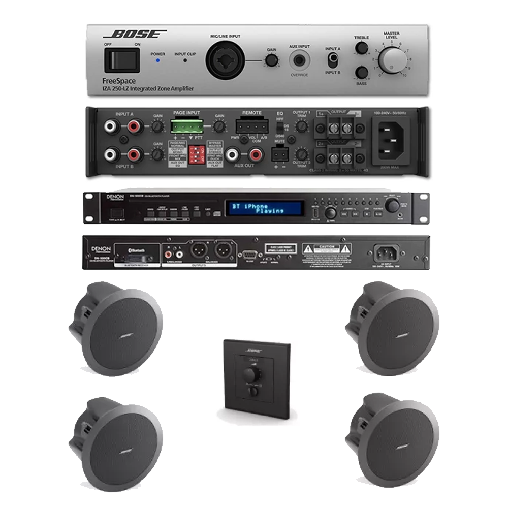 Bose Professional System 4 (Open Box) - Complete audio system for your business, cafe or restaurant