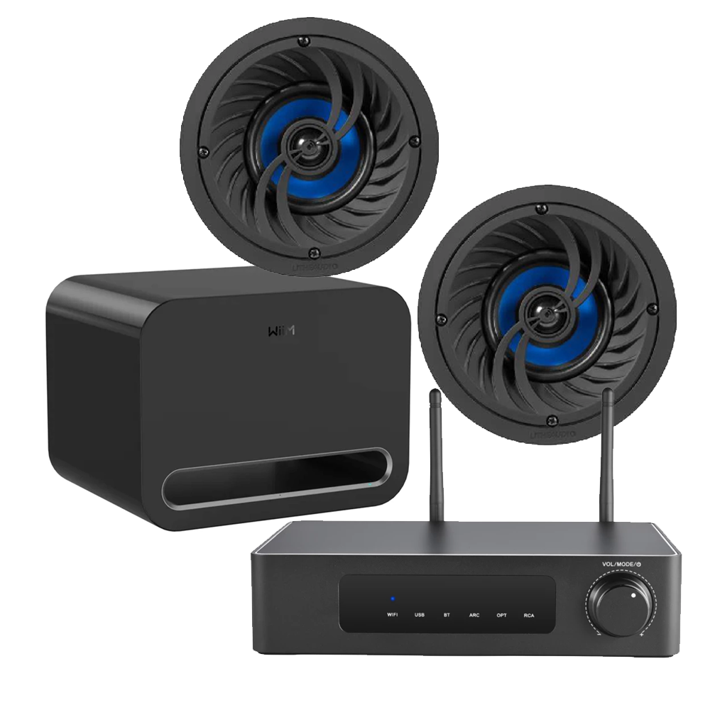 Linx - SA-60 Bar & Patio Streaming Audio Package with WiiM Wireless Subwoofer