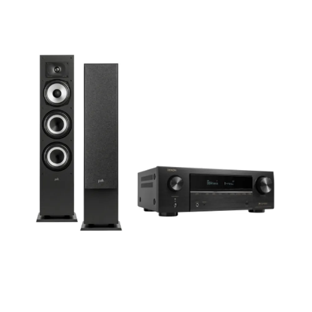 Polk Audio MXT60 plus Denon AVRX1800H Combo (Black)