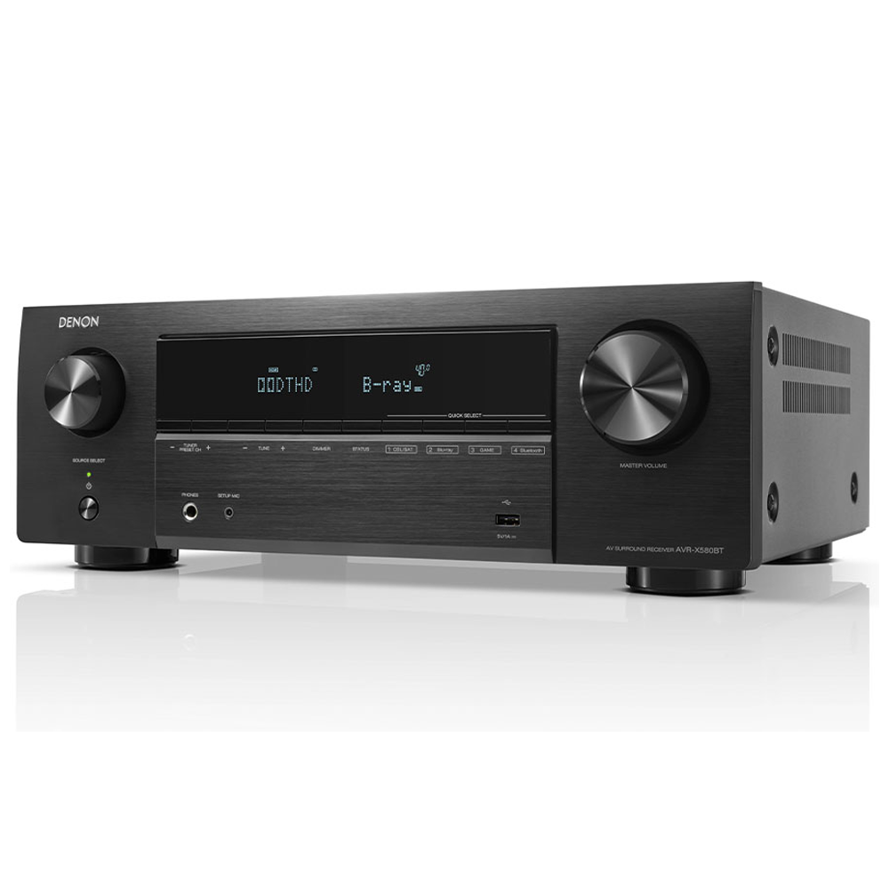Denon AVR-X580BT - 8K 5.2 Channel Home Theatre Amplifier 130W per Channel