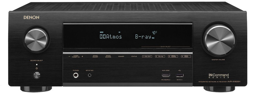Denon AVR-X1600H - 7.2 channel 4K Ultra HD Atmos AV Receiver