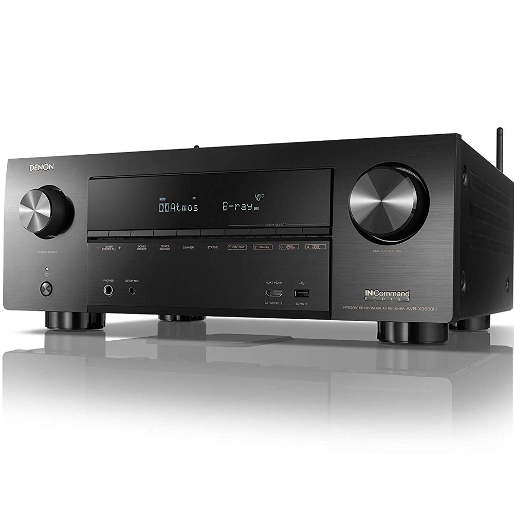 Denon AVR-X3600H - 9.2ch 4K AV Receiver with 3D Audio and HEOS Built-in® (What HiFi? Awards 2019)