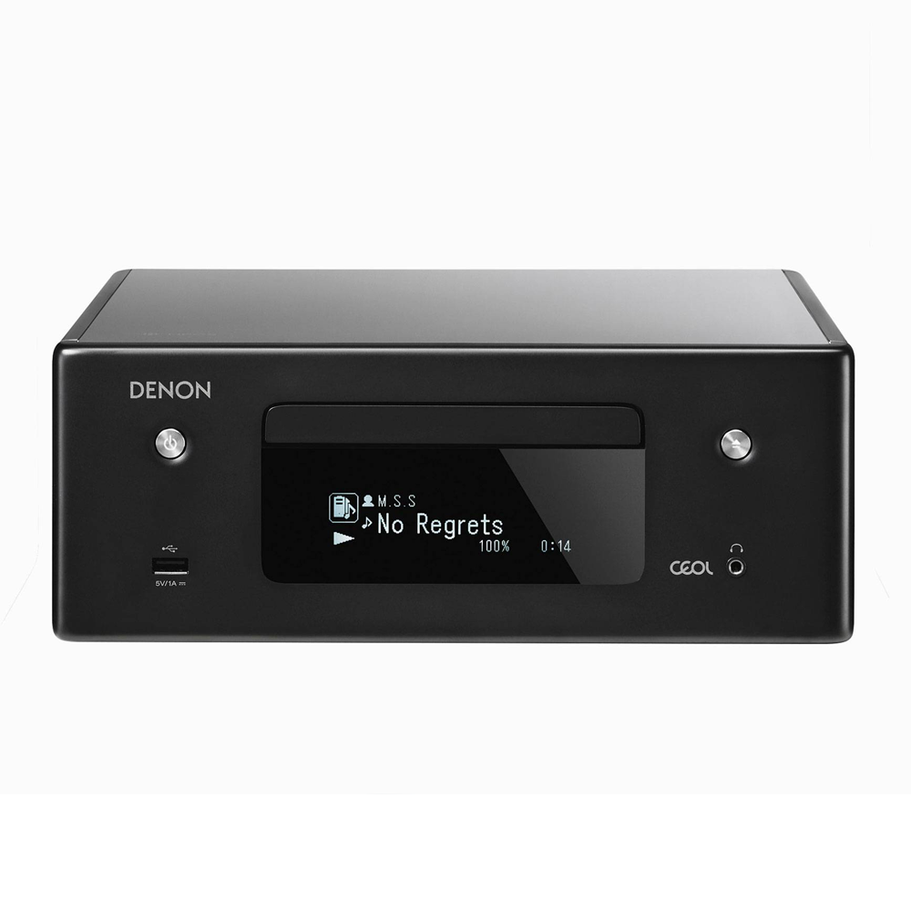 Denon RCD N10 - Mini HiFi Receiver with CD Player and Heos