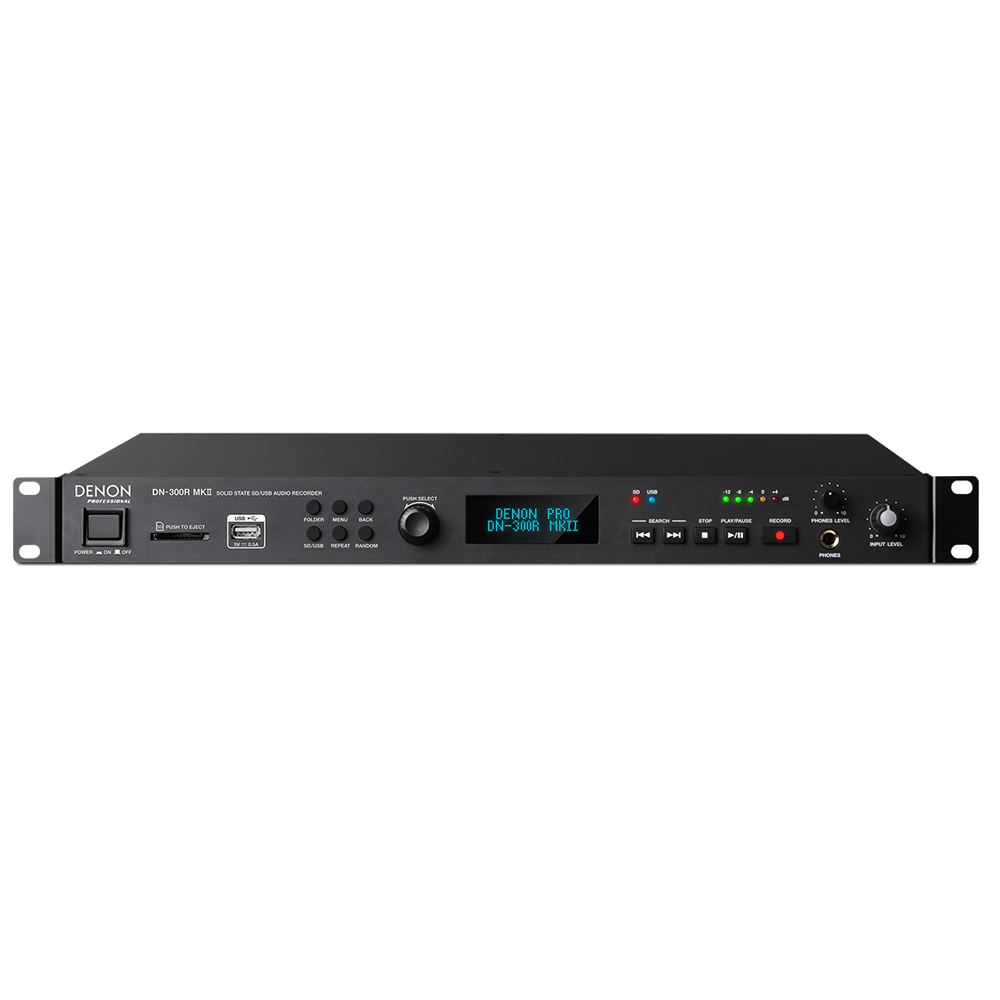 Denon Pro DN-300RMKII - Solid-State SD/USB Audio Recorder