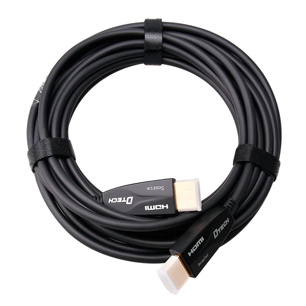 DTech HF310B - Fibre Hdmi Cable 1-100m V2 4K Resolution