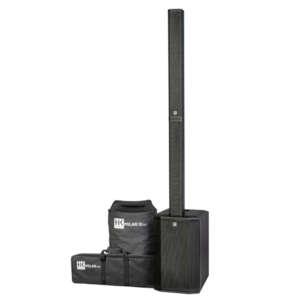 HK Audio Polar12 MKii Black - Active column loudspeaker system (Each Incl Bags)