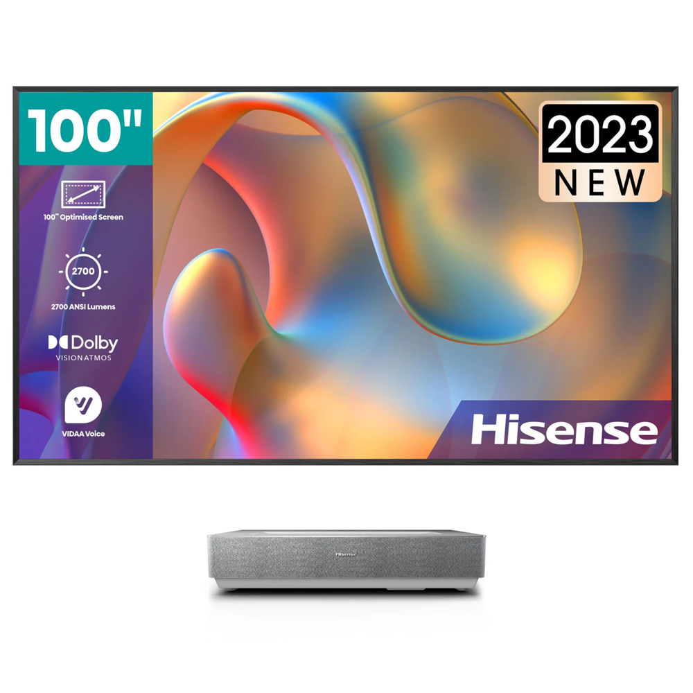 Hisense 100L5H - 100” 4K Laser TV (Projector + Screen)