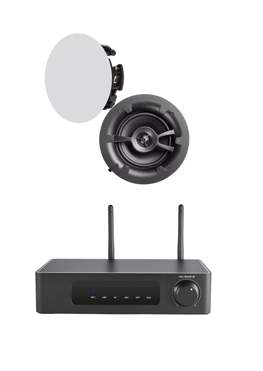 Linx Multi Room Package - Linx SA-60 Streaming Amplifier incl Linx L6V2 Ceiling Speakers