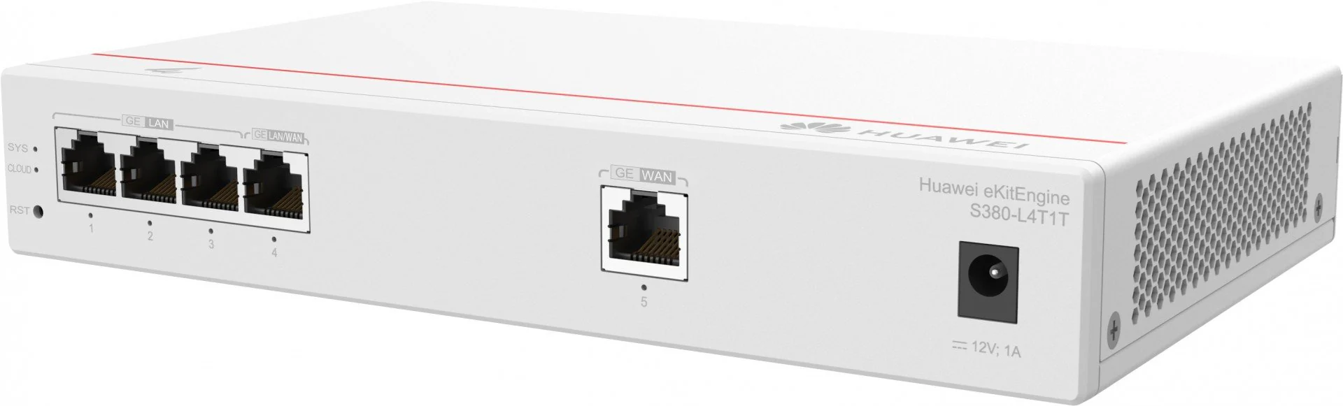 Huawei Multi-Service Gateway, 1 x GE WAN, 4 x GE LAN, up to 150 users, forwarding performance 2Gbps