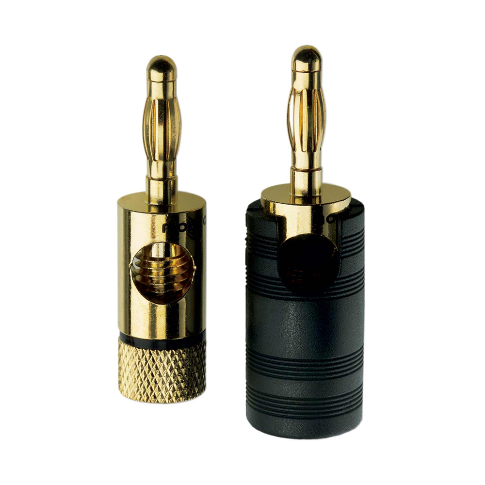 Inakustik Premium Banana Plugs - Pack of 4 (2 red 2 black)