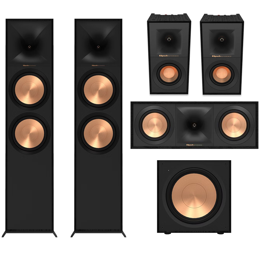 Klipsch R-800F Home Theatre Speaker Package - Incl R-50C Center R-40SA Surrounds