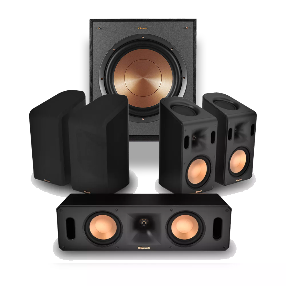Klipsch Reference Theater ATMOS 5.1.4 Incl R-101SW Subwoofer - Atmos Home Theatre Speaker System