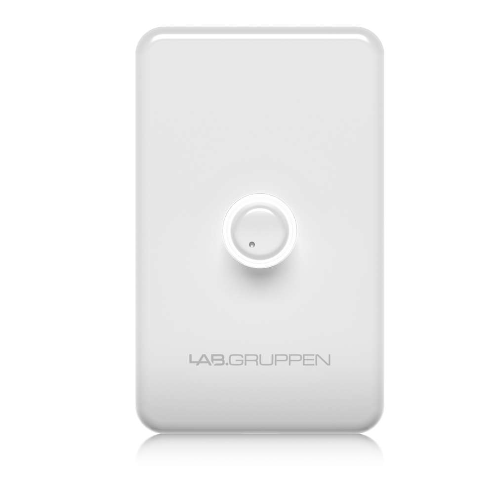 Lab Gruppen CRC-VUL-WH - White Volume Remote Control Wall Plate in Single-Gang Format for CA, CM, CMA and CPA Series