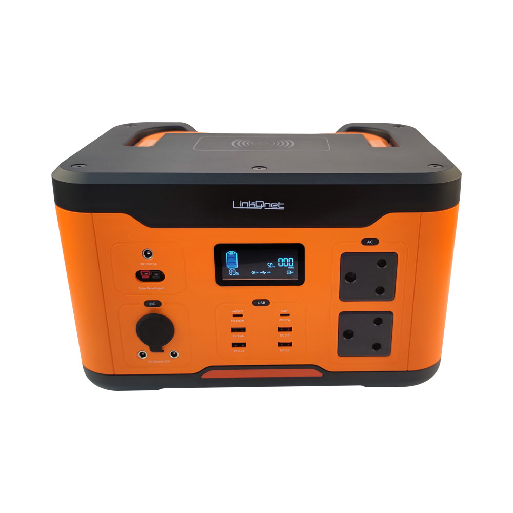 LinkQnet 1000W  - Lithium Pure Sine Wave Portable Inverter  with Wireless Charger