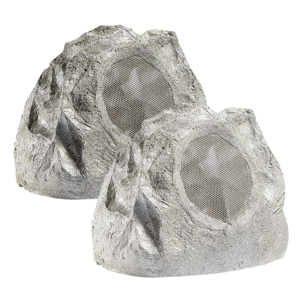 Lithe Audio All-In-One Bluetooth Outdoor Garden Rock Speaker (Pair)