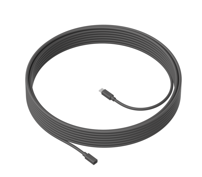 Logitech - MeetUp Mic Extension Cable, 10m - Graphite