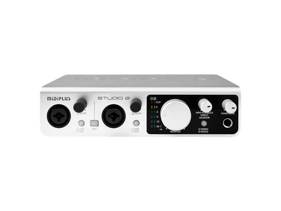 Midi Plus Studio 2 Soundcard - 2 input 2 output audio interface