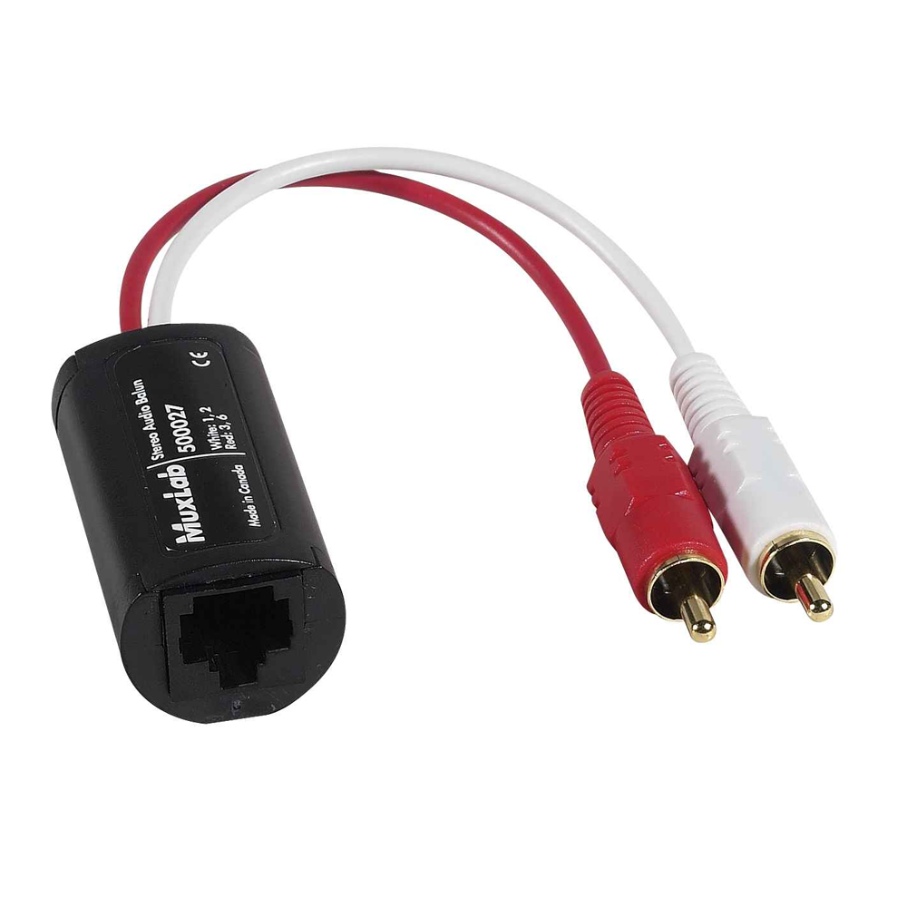 Muxlab 500027 - Stereo Audio Balun over CAT (Each)