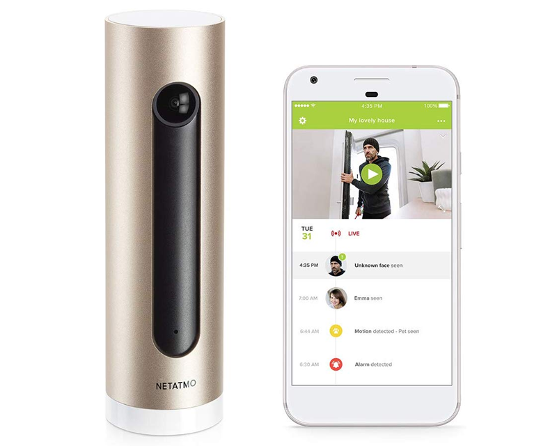 Netatmo Smart Indoor Camera - Facial Recognition Smart Security Camera