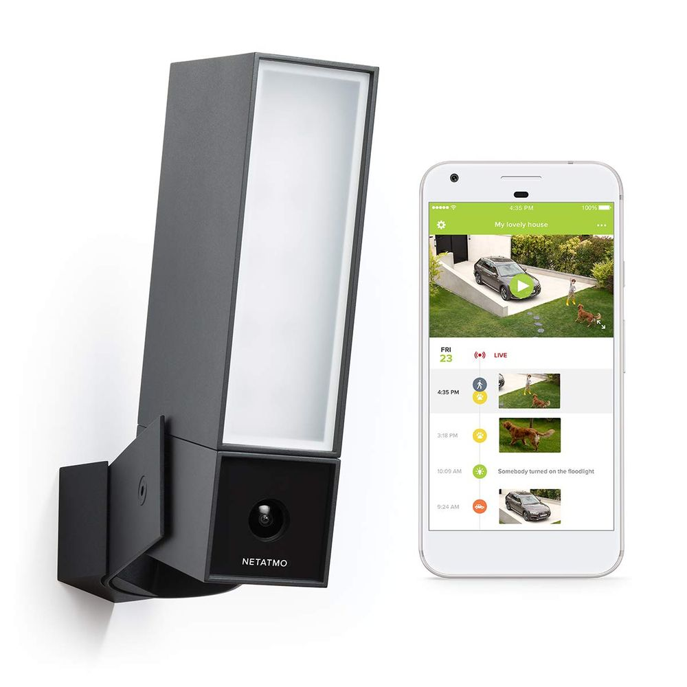 Netatmo Smart Outdoor Camera - Facial Recognition Smart Camera and Light