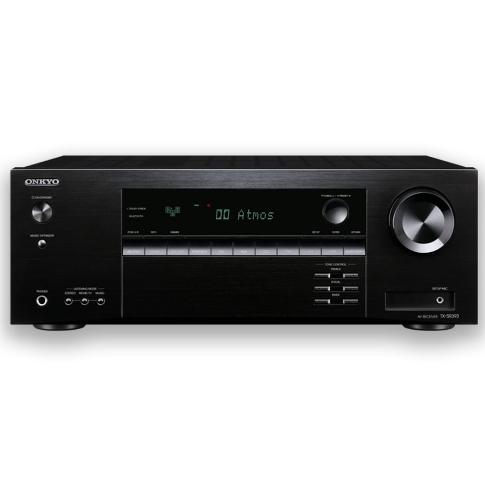 Onkyo TX-SR393 - 5.2 Channel Dolby Atmos Home Theatre Amplifier