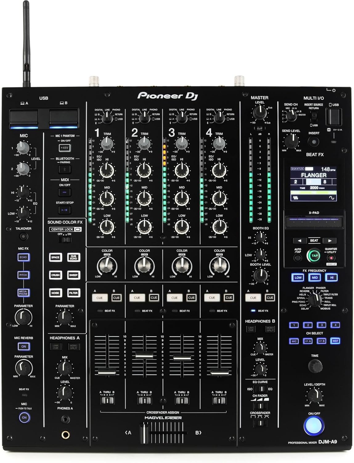 Pioneer DJM-A9 - 4 Channel Professional DJ Mixer