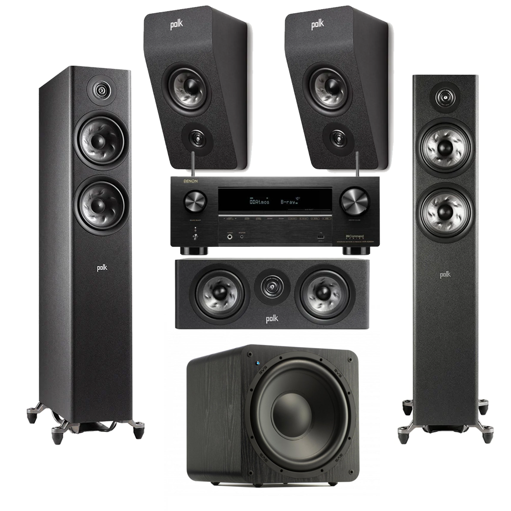 Polk R600 Home Theatre Package Incl Denon AVR-X2900H