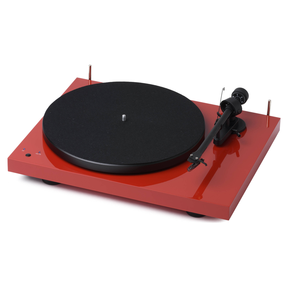 Pro-Ject Debut Recordmaster - Audiophile turntable for Hifi & audio transfer to PC/Mac (Red) — view 1