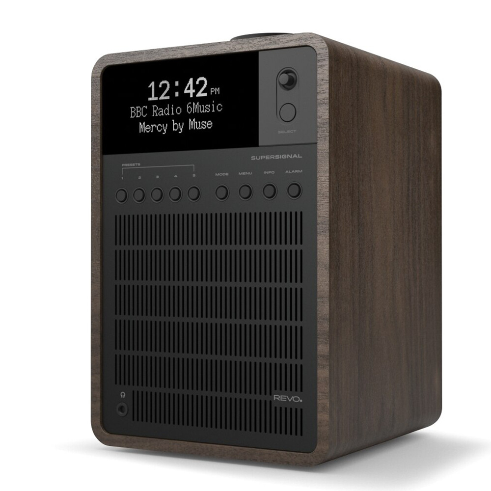 Revo SuperSignal Walnut Black - Bluetooth DAB Radio