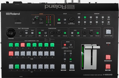 Roland V-600UHD 4K HDR Multi-format Video Switcher