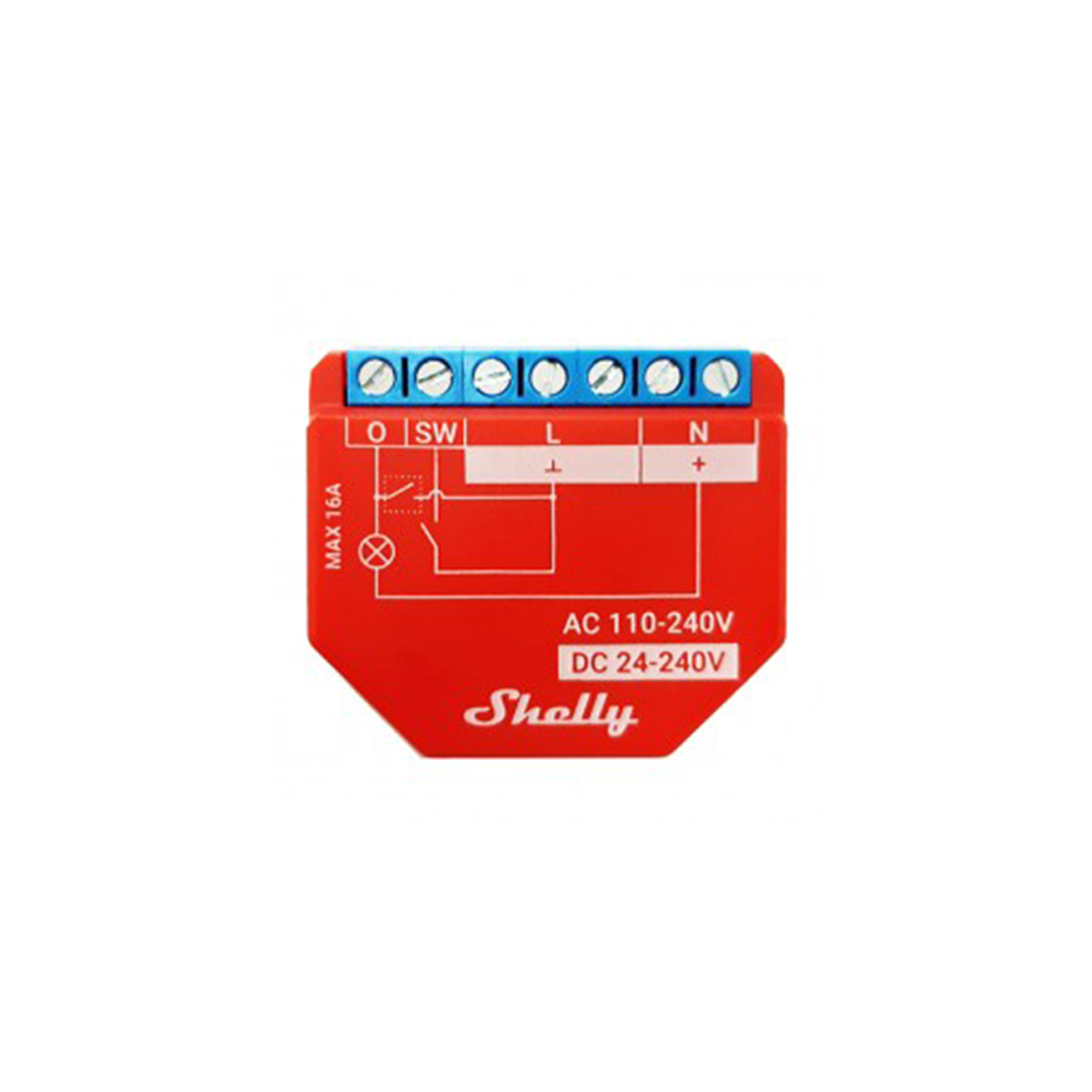 Shelly Plus 1 PM - Smart Relay with Bluetooth and Monitoring
