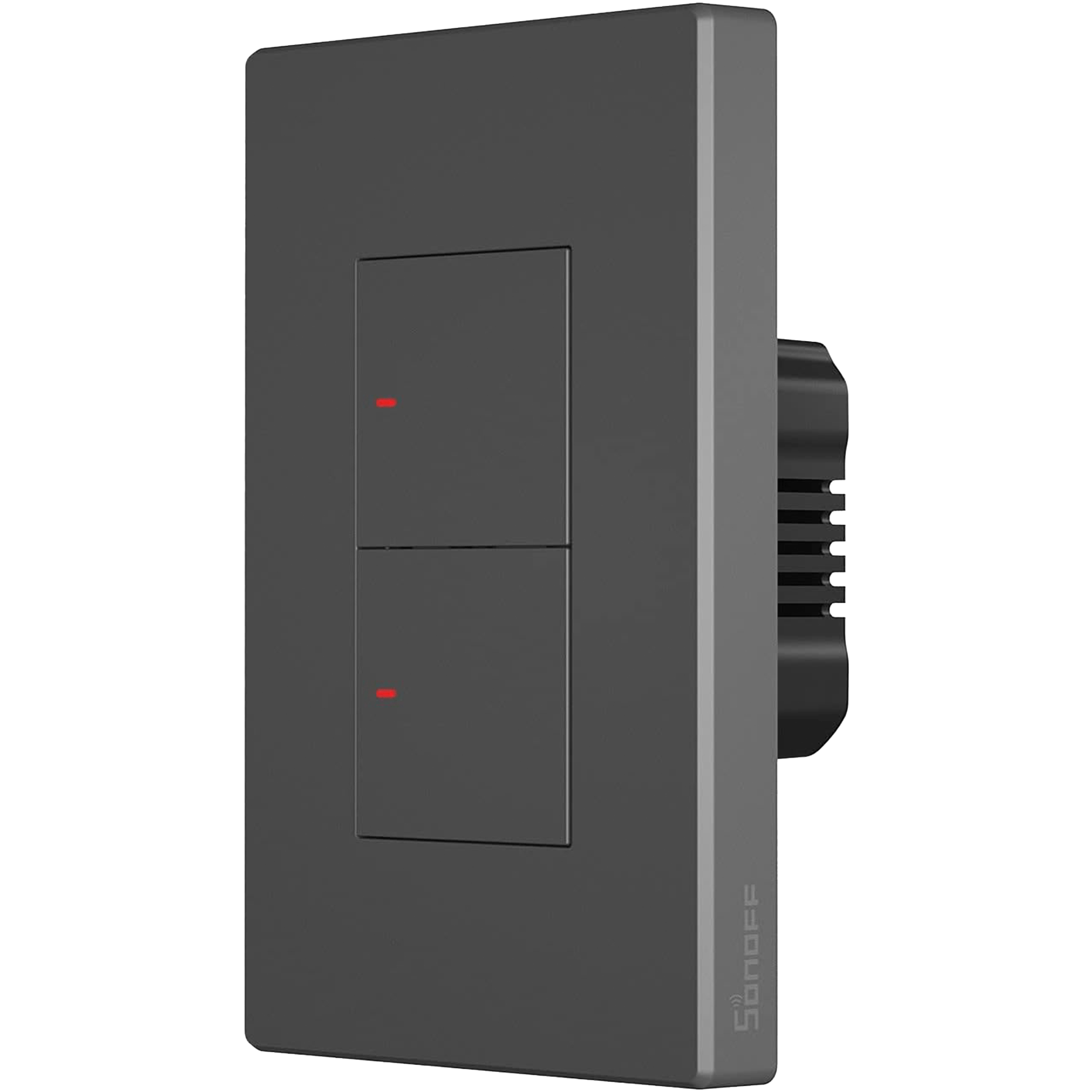 Sonoff - M5 Smart Light Switch 2-Channel Black (Wi-Fi)