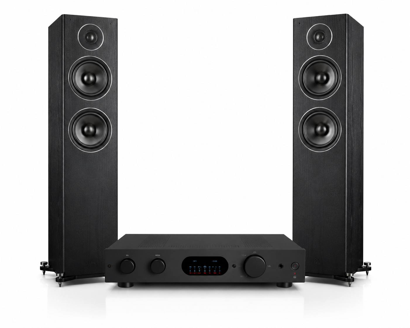Audiolab 6000A MKII + Wharfedale Diamond 12.3 Hi-Fi Stereo Package