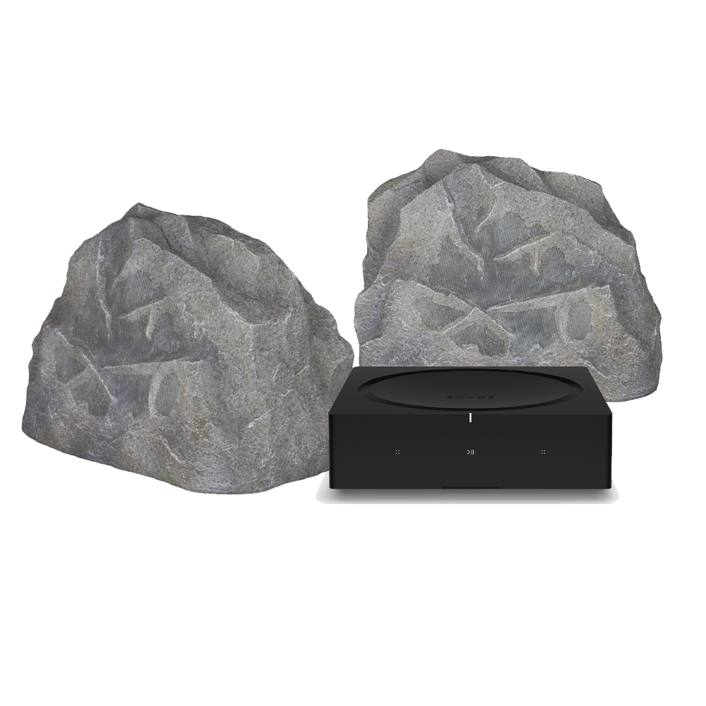Sonos Entertainment Package 4 - Sonos Amp and Two Sonance RK3 Rock Speakers