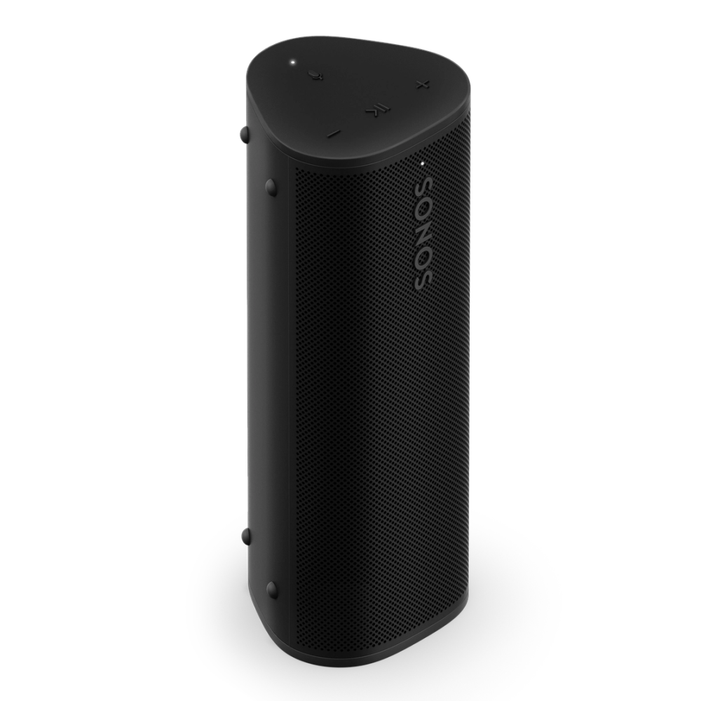Sonos Roam 2 Black - Water and Dust Proof Portable Bluetooth Speaker