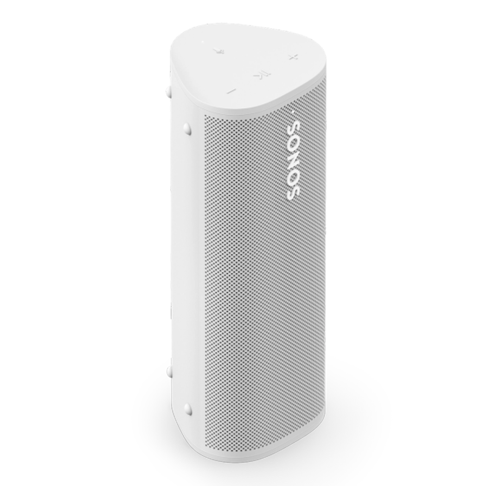 Sonos Roam 2 White - Water and Dust Proof Portable Bluetooth Speaker