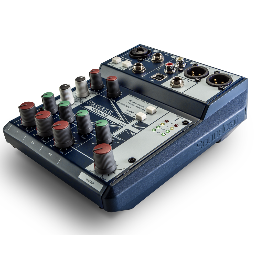 SoundCraft Notepad-5 - Small-format Analog Mixing Console with USB I/O — view 2