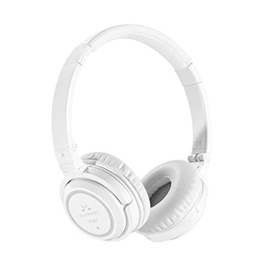 SoundMAGIC P22BT - Portable Wireless Bluetooth Headphones (White)
