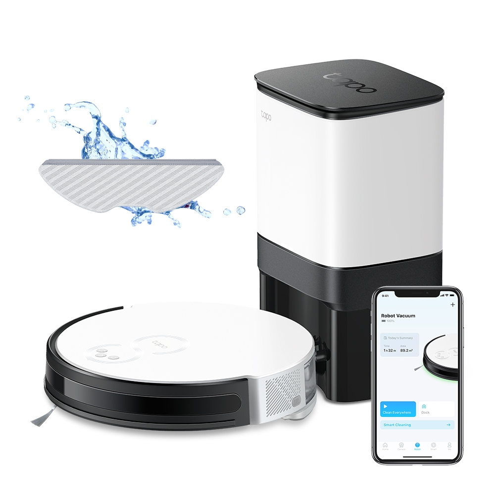 TP-Link Tapo RV10 Plus - Robot Vacuum & Mop + Smart Auto-Empty Dock