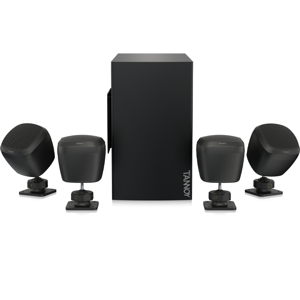 Tannoy SAT SUB 4 PACK - 4 Satellite Speaker System with Subwoofer