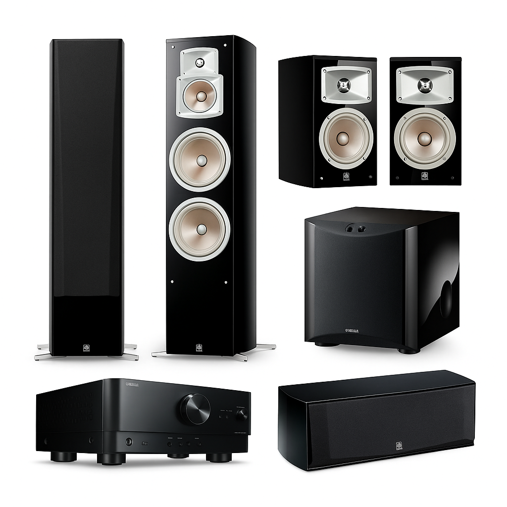 Yamaha RX-V4A + NS Series 5.1 Speaker System (NS-333, NS-777, NS-C444, SW-200)
