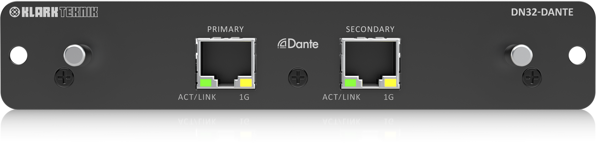 Klark Teknik DN32-DANTE - Audinate Dante Expansion Module with up to 32 Bidirectional-Channels