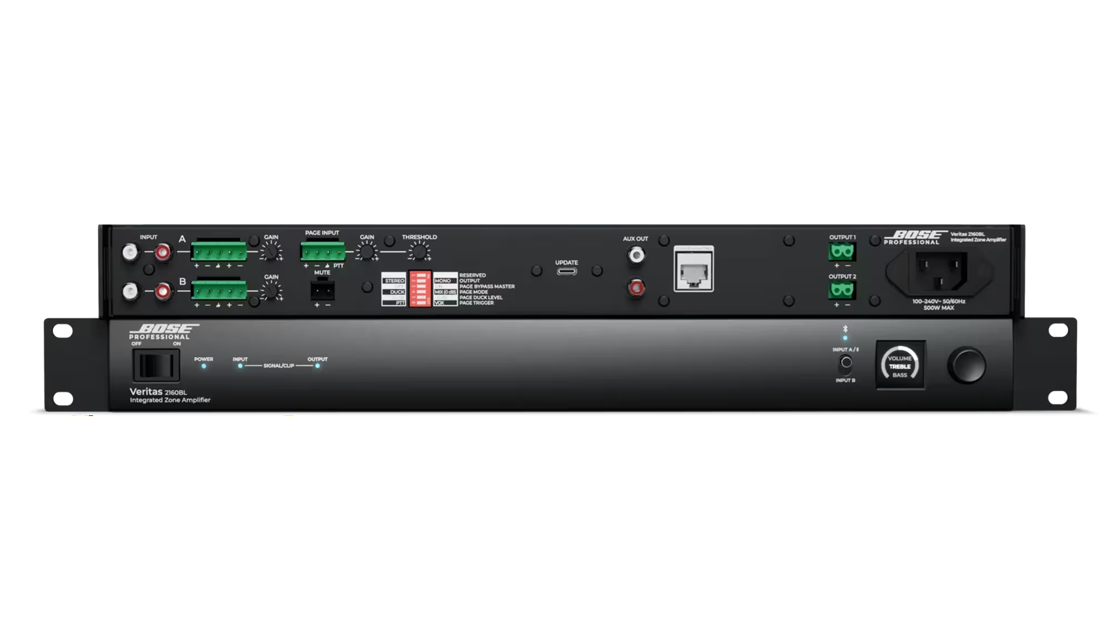 Bose - Veritas 2160BL Low-Impedance 2-Channel Mixer Amplifier